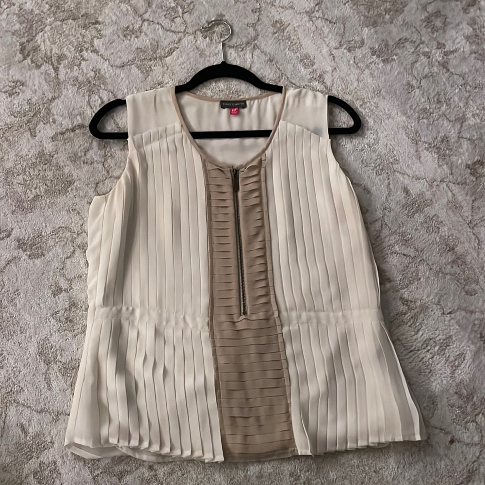 Pleated Vince Camuto blouse
